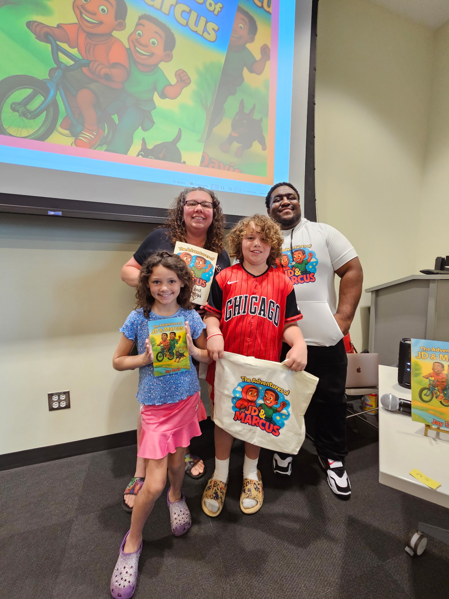 Young fans with Jay